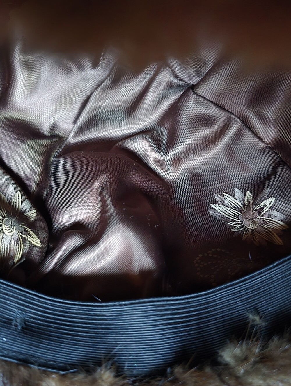 Vintage Chocolate Mink Acorn Cap Hat Russian Style - Picture 6 of 9